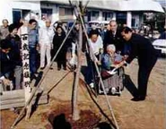 Haya Kurogi on her 100th birthday in 1997.