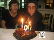 Alavera's 100th birthday.