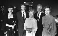 Smithgall Shaws and Carters.jpg (105 KB) Caroline and Robert Shaw, Lessie Smithgall, Jimmy and Rosalynn Carter.