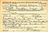 WW2 Registration Card with birth date