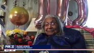 On her 110th birthday in 2021.