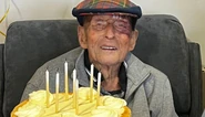 Coe on his 107th birthday in 2023