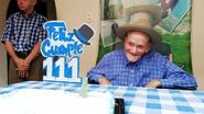 Perez Mora on his 111th birthday.