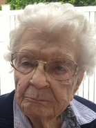 Moran around her 111th birthday in 2022