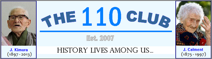 The 110 Club logo used from 2013-2017 with  replacing  as the oldest man ever
