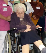 On her 113th birthday in 2022