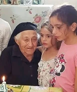 On her 104th birthday in 2016.