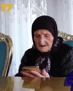 Xhezide Aliu (aged 107) in March 2023.