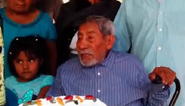 Lopez Bautista on his claimed 111th birthday in 2020.