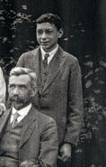 Bob Weighton (standing) as a young man.