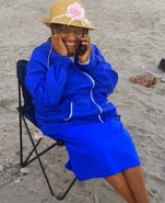 Ferrell at the age of 105, in 2018