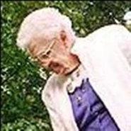 EBrown.jpg (31 KB) Brown (age 104) in a colorized and zoomed in photo of herself tending to her garden in 1996.
