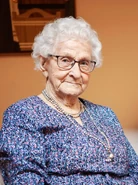 Agnes Bostrom at the age of 106.