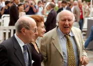 Oliveira and Michel Piccoli at the 2001 Cannes Film festival