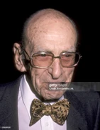 George at the age of 97 attends The Real Thing Broadway Play Performance on June 21, 1984 at Plymouth Theatre in New York City.