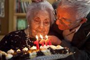 Vela-Rubio on her 110th birthday in 2011