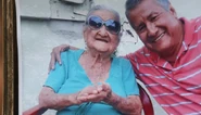 Rosa Ines Veloz Ortiz109.jpg (41 KB) Rosa Ines Veloz Ortiz on her 109th birthday with grandson Milton in 2018.