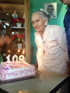 Noeme da Silveira Freitas1.jpg (76 KB) Noeme da Silveira Freitas on her claimed 109th birthday in 2014