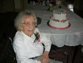 Grace Thaxton at age 113