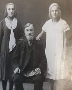 Gadyuchkina (right), with her sister and father (?)