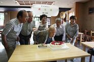 Nonaka on his 110th birthday in 2015