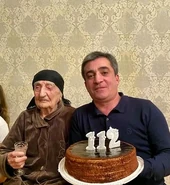 Chagelishvili on her 112th birthday in 2021.