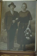 Jenny and Anders Lindefjeld on their wedding day in 1923
