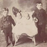 Norman Lloyd (left) at age 6.