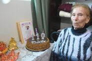 Evangelista Luisa Lopez on her 110th birthday