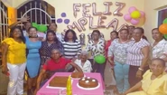 Juana Aritama on her 112th birthday in 2019