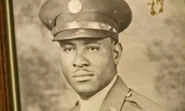 Richard Overton during his military service in World War II.