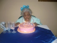 Rivero Penaranda on 105th birthday (claimed 106th birthday) in 2009