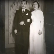 Galvani on her wedding day