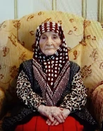 Xhezide Aliu (aged 105) in February 2021.
