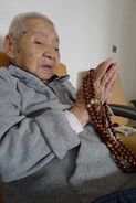 Liu Jinghuan in October 2011, aged 111.