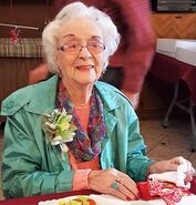 Edie Ceccarelli9.jpg (64 KB) Ceccarelli on her 109th birthday in 2017