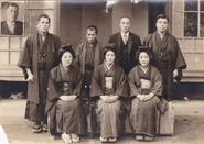 Kane (front row, centre) with her brothers and sisters in 1923, aged 20