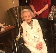 McLauchlin on her 108th birthday in 2020