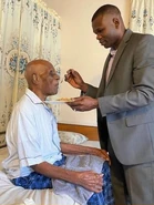 William Rhymer5.jpg (51 KB) Rhymer with his granson Kye M. Rymer in an undated photo