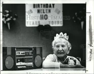 On her 110th birthday in 1989