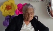 Brenes Estrada on her 110th birthday in 2020