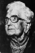 Antoinette Huber in January 1990, aged 109 (almost 110).
