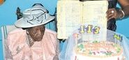 On her 113th birthday in 2013