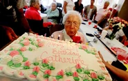 Catherine Dion on her 109th birthday.