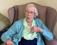 Joyce Wooding Feb2021.png (844 KB) Wooding at the age of 109 in February 2021