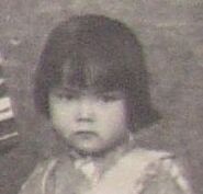Kamei (age about 3) as a young girl in about 1907.