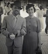 Galvani with her husband