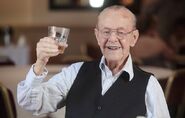 Tarrant on his 110th birthday in 2013