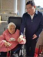 Xu Senzhen in November 2021, aged 114.