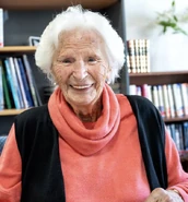 Catherina van der Linden (aged 110; almost 111) in August 2023.